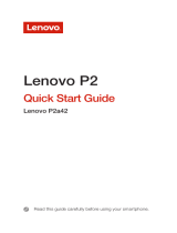 Lenovo P P2 Quick start guide