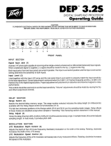 Peavey DEP 3.2S Digital Sampling Processor Owner's manual