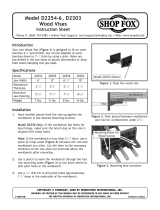 Shop fox D2254 Owner's manual