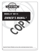 Lifetime 90114 Owner's manual