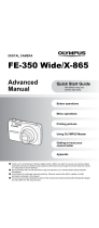 Olympus X-865 User manual