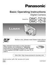 Panasonic DMC-TZ18 Owner's manual