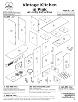 KidKraft Vintage Play Kitchen - Pink Assembly Instruction
