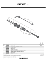 Shimano FH-CX75 Exploded View