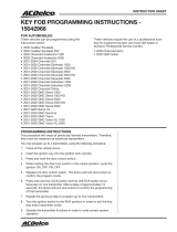 ACDelco 15042968 User manual