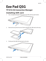 Asus TF Series User Eee Pad QSG TF101G User manual