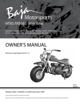 Baja motorsports HT65 Owner's manual