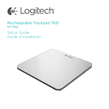 Logitech Rechargeable Trackpad for Mac User manual