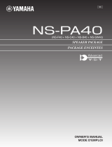 Yamaha NS-PA40 Owner's manual