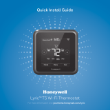 Honeywell Lyric™ Wi-Fi T5 (RCHT8610WF) User manual