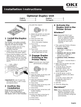 OKI C711n Installation guide