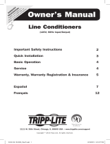 Tripp Lite 120V Line Conditioners Owner's manual