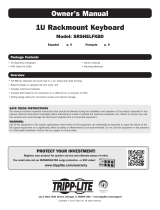 Tripp Lite SRSHELFKBD 1U Rack Keyboard Owner's manual