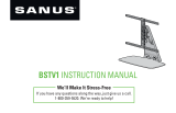 Sanus BSTV1 Installation guide