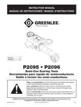 Greenlee P2095 & P2096 Stripping Tools User manual