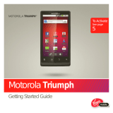 Motorola Triumph Virgin Mobile Quick start guide