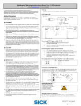 SICK Safety and Warning Instruction for VLR Products Operating instructions