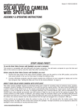 Sharper Image Solar Security Video Camera and Floodlight Owner's manual