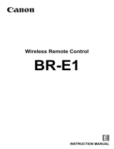 Canon Wireless Remote Control BR-E1 User manual