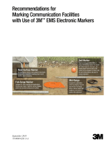 3M 1417-XR EMS Extended Range 5 in Disk Marker - CATV (Do Not Direct Bury) Operating instructions