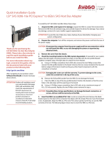 LSI SAS 9206-16e PCI Express to 6Gb/s SAS Host Bus Adapter Quick Installation Guide