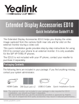 Yealink Extended Display Accessories Quick  for SIP VP-T49G V1.0 Installation guide