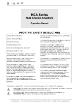 Biamp MCA SERIES User manual