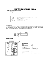 Peavey MA Series Module BTM-5 Owner's manual
