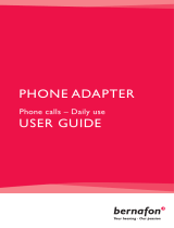 Bernafon PHONE ADAPTER User guide