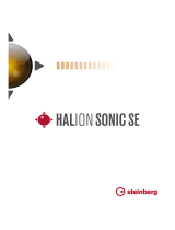 Steinberg HALion Sonic SE User guide