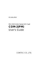 Contec COM-2(PM) Owner's manual