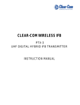 Clear-Com PTX-3 User manual