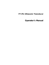 Mindray Transducer P7-3Ts User manual