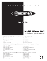 M-Audio Multimixer 10 User manual