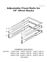 RackSolutions 1U, 31" Deep Rackmount Rail Installation guide