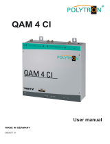 POLYTRON QAM 4 CI 4 x DVB-S/S2 in DVB-C Operating instructions