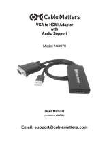 Cable Matters 103070-BLACK User manual