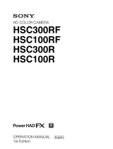 Sony HSC-300RF Operating instructions