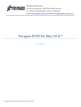 Paragon NTFS NTFS for Mac OS X 12 Operating instructions