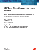 3M Power Clamp Wiremount Plug, 358 Series Operating instructions