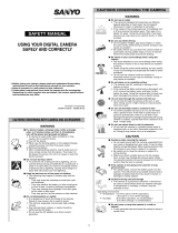Sanyo VPC-HD700BR Safety Manual
