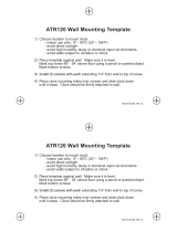 Acroprint ATR120r Wall Mounting Template Owner's manual