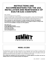 Summit Appliance GC22SS2 Owner's manual