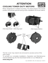 WEG Cooling Tower Motor Drain Positions User manual