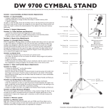 DW 9700 Straight/Boom Cymbal Stand Owner's manual