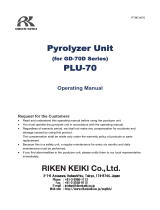 RKI Instruments GD-70D Pyrolyzer Owner's manual