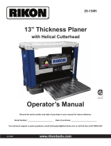 Rikon Power Tools 25-130H Owner's manual