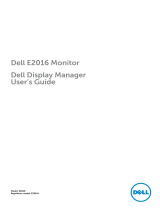 Dell E2016 User guide