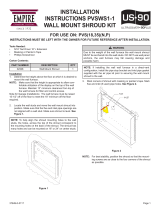 Empire UltraSaver90Plus Wall Mount Shroud Owner's manual