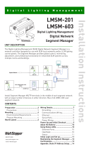 Legrand LMSM-201, LMSM-603 DLM Digital Network Segment Manager Installation guide